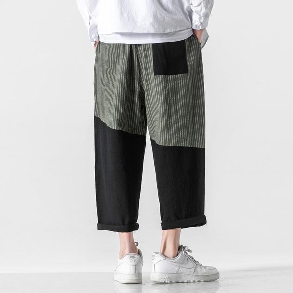 men's pants shadowless wall 21 years solid color stitching striped couple chinese style large size men's straight, Black
men's pants shadowless wall 21 years solid color stitching striped couple chinese style large size men's straight, Black