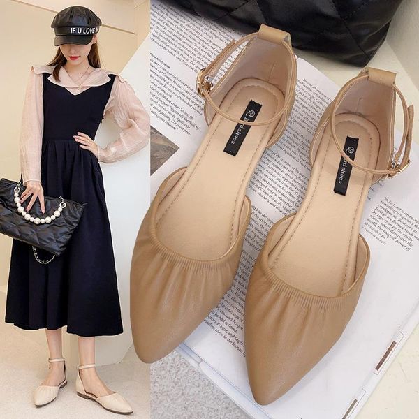 sandals shoes low woman leather 2021 summer shallow mouth buckle strap clear heels suit female beige low-heeled pointed fash, Black
sandals shoes low woman leather 2021 summer shallow mouth buckle strap clear heels suit female beige low-heeled pointed fash, Black