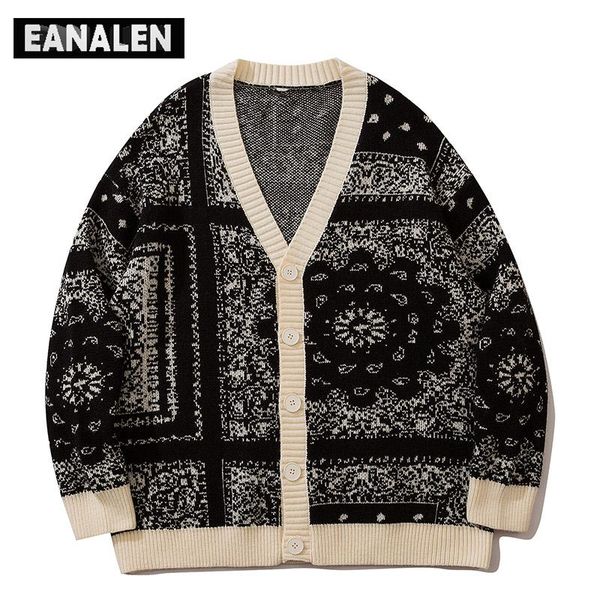 men's sweaters harajuku contrast color paisley ugly sweater women streetwear vintage jumper knitted cardigan oversized winter jacket ro, White;black
men's sweaters harajuku contrast color paisley ugly sweater women streetwear vintage jumper knitted cardigan oversized winter jacket ro, White;black