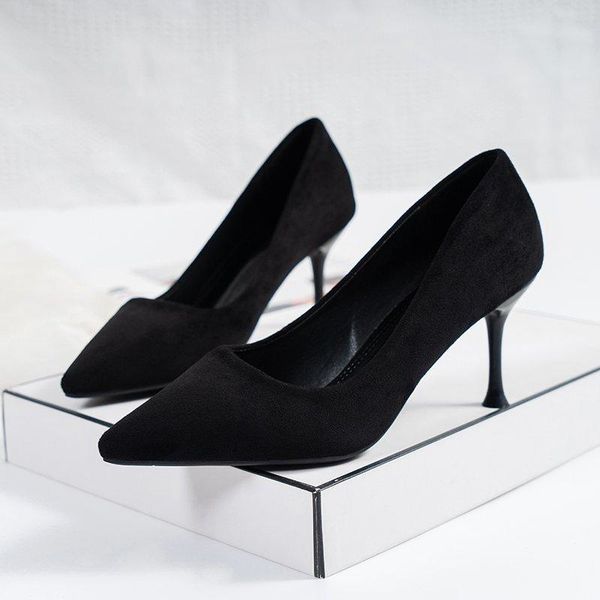 dress shoes high heels women's spring and autumn 2021 stiletto solid color pointed fashion french rubber, Black
dress shoes high heels women's spring and autumn 2021 stiletto solid color pointed fashion french rubber, Black
