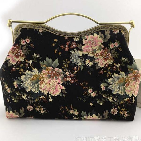 bag parts & accessories canvas kiss clasp women coin purse vintage flower clutch small bags luxury card holder hasp phone handbag, Black
bag parts & accessories canvas kiss clasp women coin purse vintage flower clutch small bags luxury card holder hasp phone handbag, Black