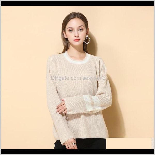 sweaters womens clothing apparel drop delivery 2021 masigoch 100percent merino wool contrast sweater round neck long sleeve plus size women, White;black
sweaters womens clothing apparel drop delivery 2021 masigoch 100percent merino wool contrast sweater round neck long sleeve plus size women, White;black