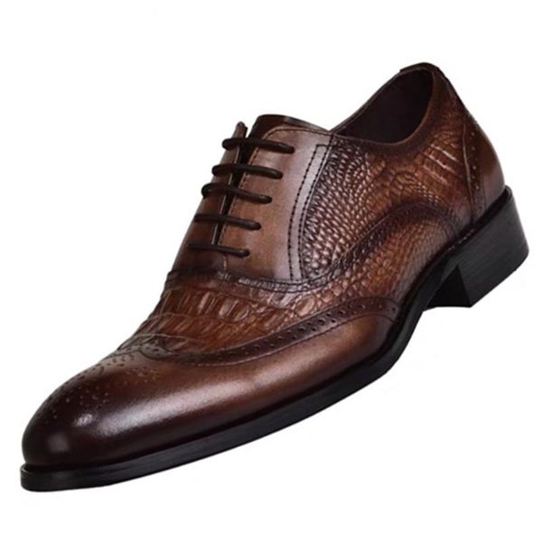 dress shoes men oxfords british style leather business formal office suit wedding male footwear 38-48, Black
dress shoes men oxfords british style leather business formal office suit wedding male footwear 38-48, Black
