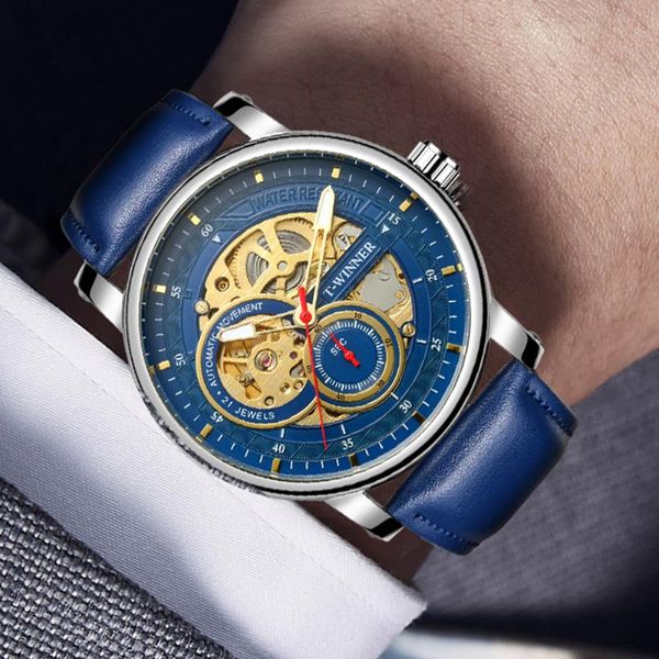 business mens self wind wristwatch man mechanical watches automatic watch male clock winner relogio masculino wristwatches, Slivery;brown
business mens self wind wristwatch man mechanical watches automatic watch male clock winner relogio masculino wristwatches, Slivery;brown