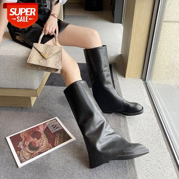 guo caijie's same autumn minority trouser leg boots blow up the street below knee women's high barrel knight thin #oh97, Black
guo caijie's same autumn minority trouser leg boots blow up the street below knee women's high barrel knight thin #oh97, Black
