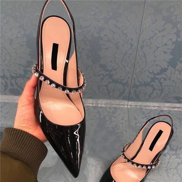 dress shoes 2021 fashion luxury jewel crystal women sandals runway brand pointed toe high heels ladies summer party pumps, Black
dress shoes 2021 fashion luxury jewel crystal women sandals runway brand pointed toe high heels ladies summer party pumps, Black