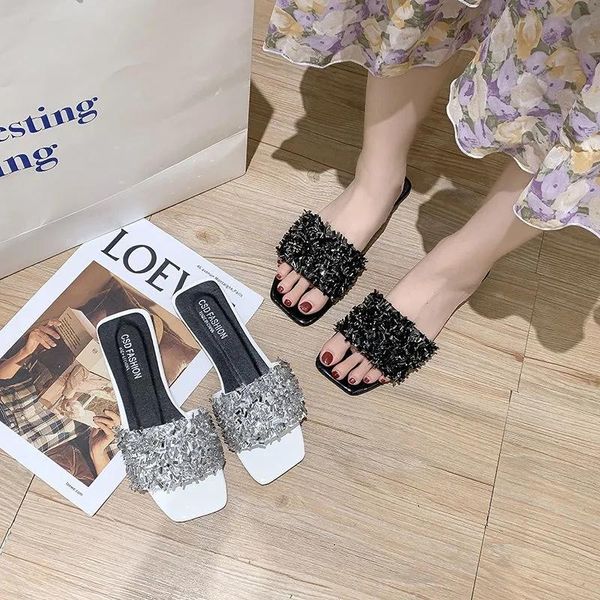 slippers slides women summer outdoor beach shoes fashion brand slip-on woman female leather sandals big size, Black
slippers slides women summer outdoor beach shoes fashion brand slip-on woman female leather sandals big size, Black