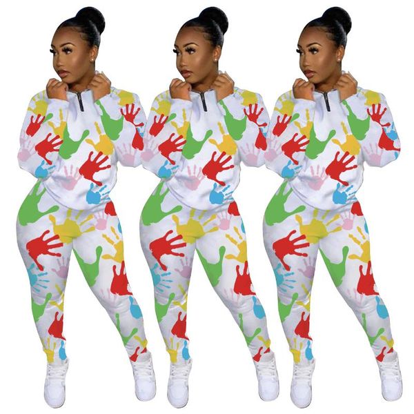 arrive women fashion printed two piece sets stand neck long sleeve +casual loose pants 2021 street style real picture women's, White
arrive women fashion printed two piece sets stand neck long sleeve +casual loose pants 2021 street style real picture women's, White