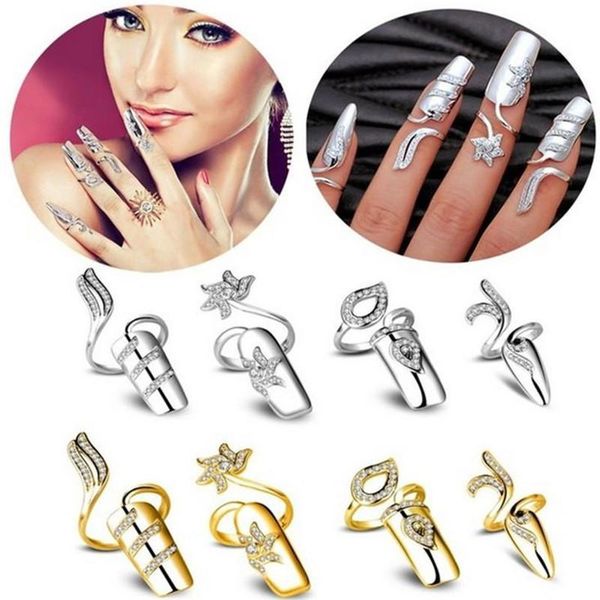 korean style personalized diamond fingernail cap creative open ring nail cover for women elegant, Silver
korean style personalized diamond fingernail cap creative open ring nail cover for women elegant, Silver