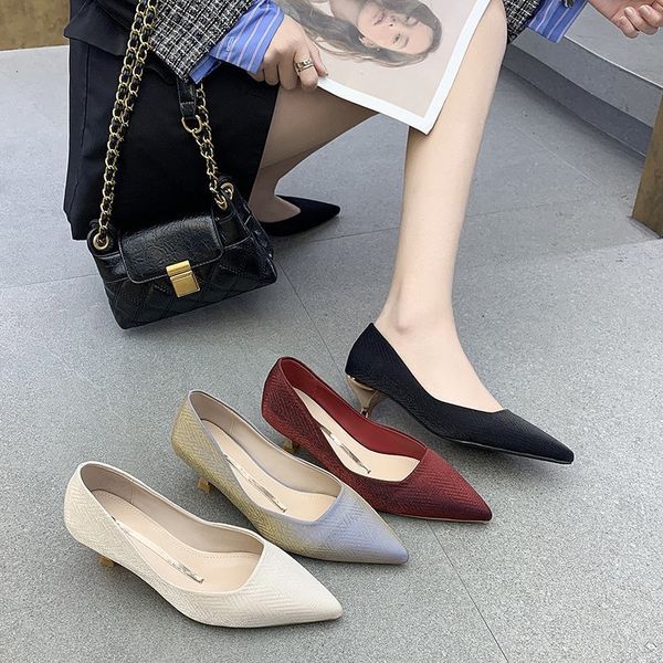 luxury dress shoes red high heel's autumn fashion button pointed shallow mouth thin heel single bride's sho, Black
luxury dress shoes red high heel's autumn fashion button pointed shallow mouth thin heel single bride's sho, Black