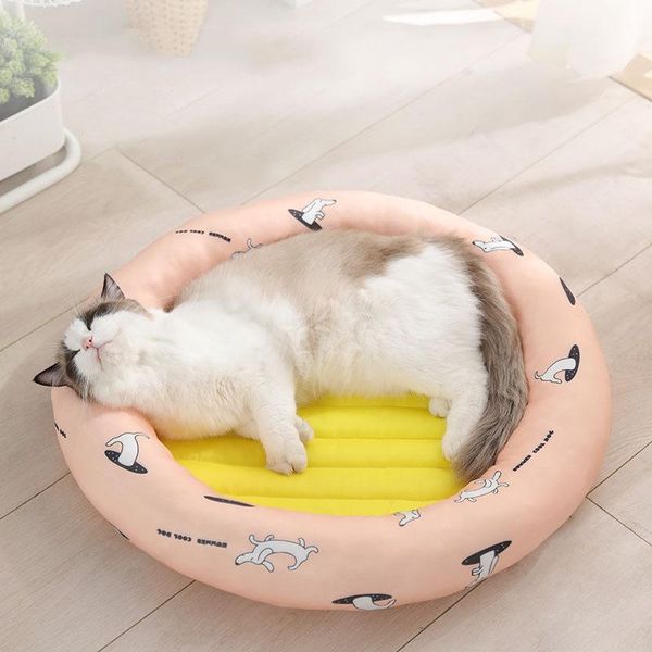 cat beds & furniture pet summer ice silk cooling pad round kennel deep sleep cool and breathable heat-relieving soft puppy bed accessories
cat beds & furniture pet summer ice silk cooling pad round kennel deep sleep cool and breathable heat-relieving soft puppy bed accessories