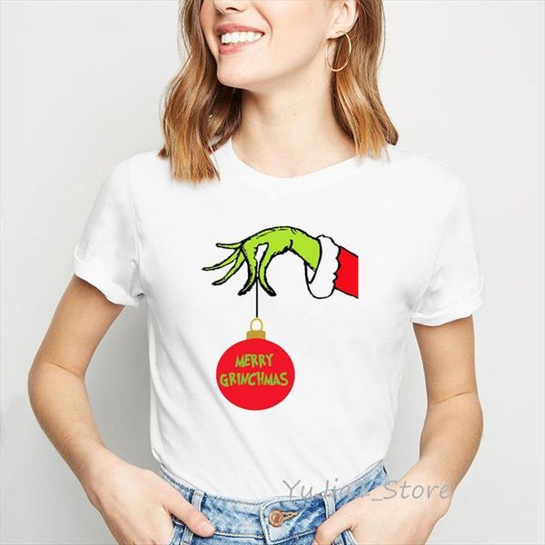 vogue grinch cartoon print funny womens t shirts merry christmas harajuku kawaii clothes summer tee femme, White
vogue grinch cartoon print funny womens t shirts merry christmas harajuku kawaii clothes summer tee femme, White