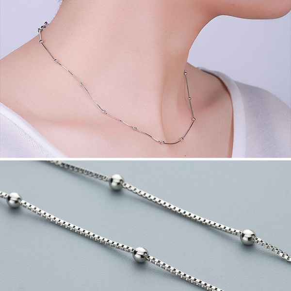 chains factory price 100% 925 sterling silver box chain with ball beads necklace for women girls fine jewelry based
chains factory price 100% 925 sterling silver box chain with ball beads necklace for women girls fine jewelry based