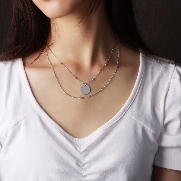 chokers multilayer necklace stainless steel necklaces long pendant chain for women fashion geometry jewelry, Golden;silver
chokers multilayer necklace stainless steel necklaces long pendant chain for women fashion geometry jewelry, Golden;silver