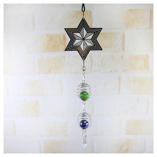 decorative objects & figurines 3d metal hanging spinner wind chime with spiral tail ball center home decor promotion
decorative objects & figurines 3d metal hanging spinner wind chime with spiral tail ball center home decor promotion
