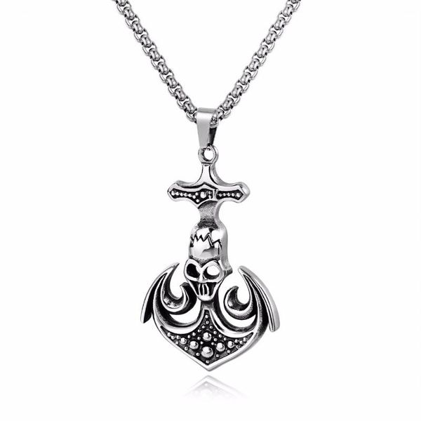 chokers european and american fashion personality domineering punk skull rock anchor titanium steel men's necklace.gx1446, Golden;silver
chokers european and american fashion personality domineering punk skull rock anchor titanium steel men's necklace.gx1446, Golden;silver
