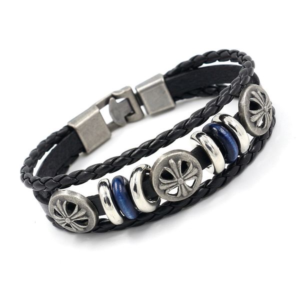 wristbands fashion ol punk alloy leather bracelet cross men's hand ornament sale beads bangles, Golden;silver
wristbands fashion ol punk alloy leather bracelet cross men's hand ornament sale beads bangles, Golden;silver