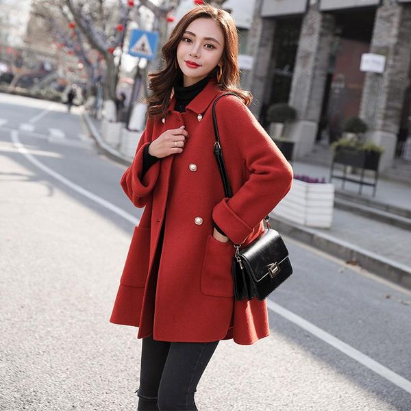 women's wool & blends kmetram autumn winter coat women fashion woolen female jacket korean long trench clothes 2021 manteau femme my, Black
women's wool & blends kmetram autumn winter coat women fashion woolen female jacket korean long trench clothes 2021 manteau femme my, Black