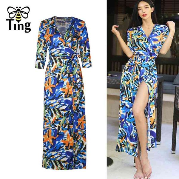 designer van gogh print style v neck maxi dress high split party dresses long lady floral casual female vestidos 210513, Black;gray
designer van gogh print style v neck maxi dress high split party dresses long lady floral casual female vestidos 210513, Black;gray