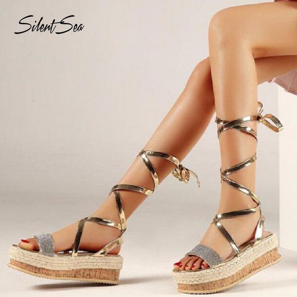 silentsea ladies shoes woman chaussure women strap wedge summer sandals pumps cross-tied high heels platform, Black
silentsea ladies shoes woman chaussure women strap wedge summer sandals pumps cross-tied high heels platform, Black