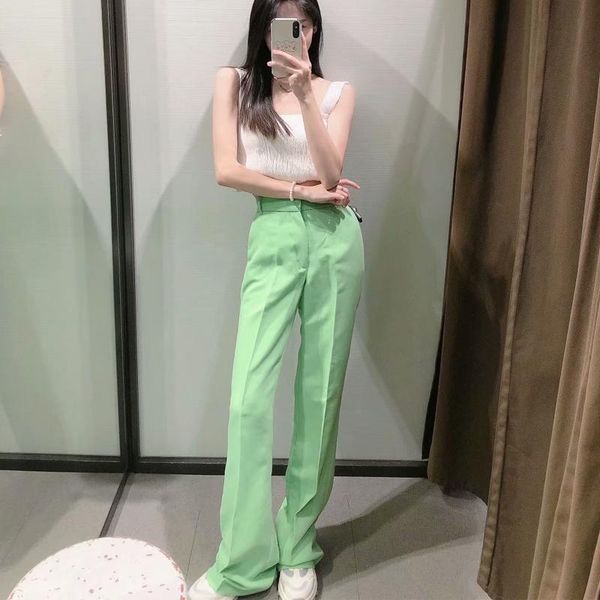 women's pants & capris women summer casual solid straight 2021 za high waist pockets zipper female fashion full length trousers clothes, Black;white
women's pants & capris women summer casual solid straight 2021 za high waist pockets zipper female fashion full length trousers clothes, Black;white