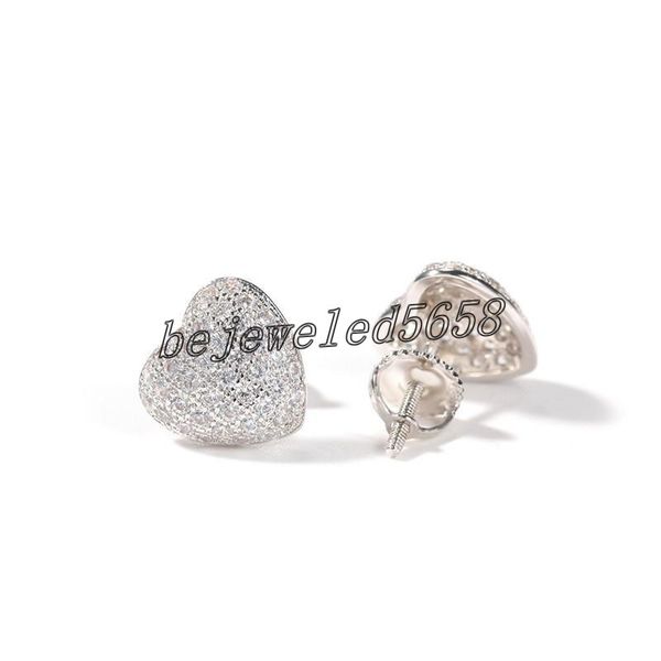 hip hop iced out zircon love heart shape ear studs gold silver plated mens bling jewelry gift, Golden;silver
hip hop iced out zircon love heart shape ear studs gold silver plated mens bling jewelry gift, Golden;silver
