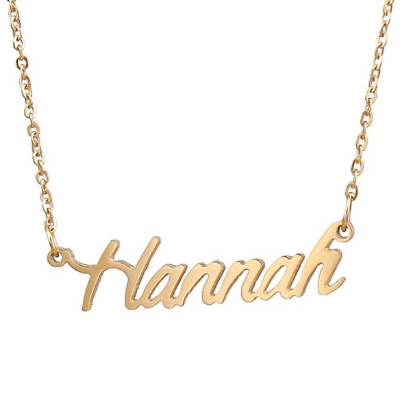hannah name necklace personalised stainless steel women choker 18k gold plated alphabelt letter pendant jewelry friends gift chokers, Golden;silver
hannah name necklace personalised stainless steel women choker 18k gold plated alphabelt letter pendant jewelry friends gift chokers, Golden;silver