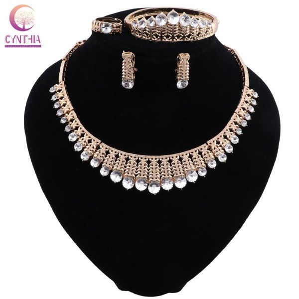 earrings & necklace cynthia dubai women gold color jewelry sets crystal bracelet ring party wedding bridal fashion set, Silver
earrings & necklace cynthia dubai women gold color jewelry sets crystal bracelet ring party wedding bridal fashion set, Silver