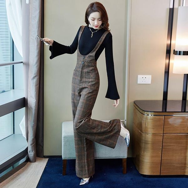 women's two piece pants 2021 women casual 2 set autumn long sleeve + fashion plaid high waist overalls suits female outfits h104, White
women's two piece pants 2021 women casual 2 set autumn long sleeve + fashion plaid high waist overalls suits female outfits h104, White