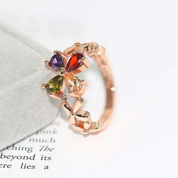 cluster rings zhouyang for women luxury lucky clover multicolor austrian crystal flower rose gold color party gift fashion jewelry r219, Golden;silver
cluster rings zhouyang for women luxury lucky clover multicolor austrian crystal flower rose gold color party gift fashion jewelry r219, Golden;silver
