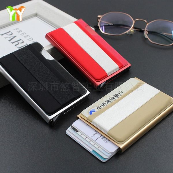 card holders anti-theft brush metal package men stainless steel ultra-thin anti-degaussing rfid shielding anti-nfc bank holder, Brown;gray
card holders anti-theft brush metal package men stainless steel ultra-thin anti-degaussing rfid shielding anti-nfc bank holder, Brown;gray