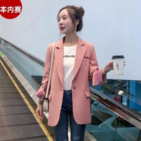women's suits & blazers blazer women pink spring and autumn leisure suit veste femme, White;black
women's suits & blazers blazer women pink spring and autumn leisure suit veste femme, White;black