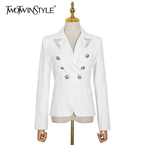 black casual blazer for women notched collar long sleeve patchwork sequin tunic blazers female fall fashion 210524, White;black
black casual blazer for women notched collar long sleeve patchwork sequin tunic blazers female fall fashion 210524, White;black