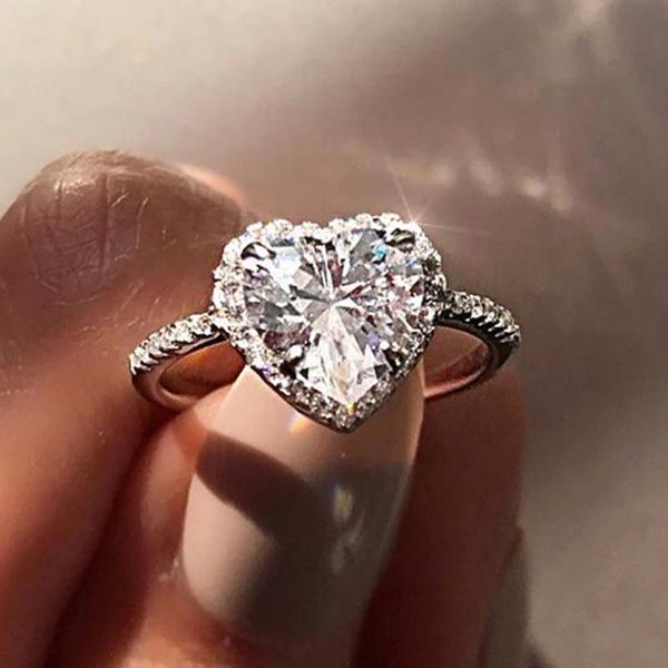 wedding rings silver color fashion crystal heart shaped exquisite women zircon engagement bridal glamour jewelry, Slivery;golden
wedding rings silver color fashion crystal heart shaped exquisite women zircon engagement bridal glamour jewelry, Slivery;golden