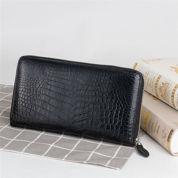 wallets authentic real crocodile belly skin men's large card purse long wallet genuine exotic alligator leather male phone clutch bag, Red;black
wallets authentic real crocodile belly skin men's large card purse long wallet genuine exotic alligator leather male phone clutch bag, Red;black