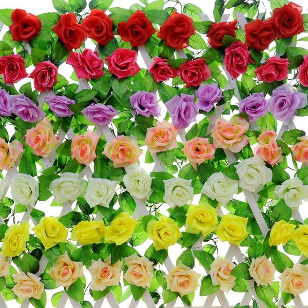 2.4m flower garland fake rose vine artificial flowers hanging ivy baskets wedding arch garden background decoration decorative & wreaths
2.4m flower garland fake rose vine artificial flowers hanging ivy baskets wedding arch garden background decoration decorative & wreaths