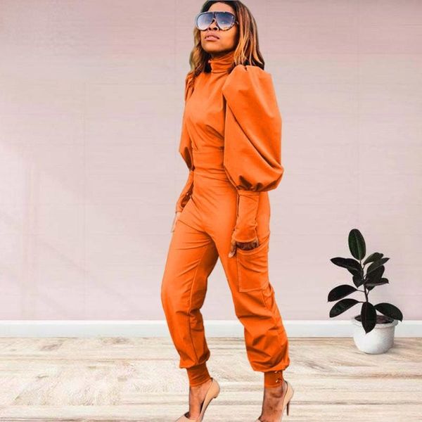 women's two piece pants european and american fashion personality design sense solid color puff sleeve pullover high waist two-piece su, White
women's two piece pants european and american fashion personality design sense solid color puff sleeve pullover high waist two-piece su, White