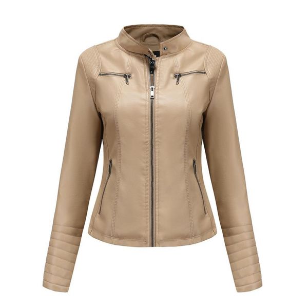 women's leather & faux fashion long sleeve stand-up collar zipper stitching solid colors motorcycle slim fit jacket outerwear#g3, Black
women's leather & faux fashion long sleeve stand-up collar zipper stitching solid colors motorcycle slim fit jacket outerwear#g3, Black