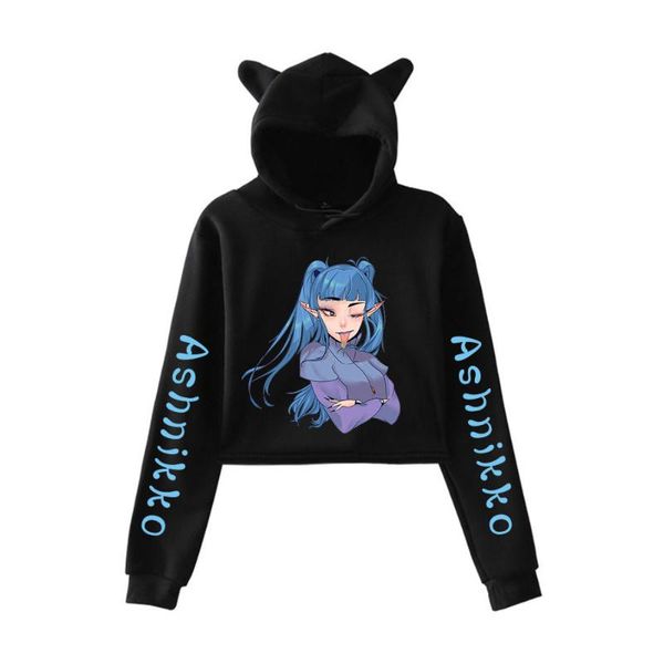 women's hoodies & sweatshirts ashnikko 2d print cat ear cute anime for women 2021 trendy crop hoodie girls sweatshirt k- clothes, Black
women's hoodies & sweatshirts ashnikko 2d print cat ear cute anime for women 2021 trendy crop hoodie girls sweatshirt k- clothes, Black