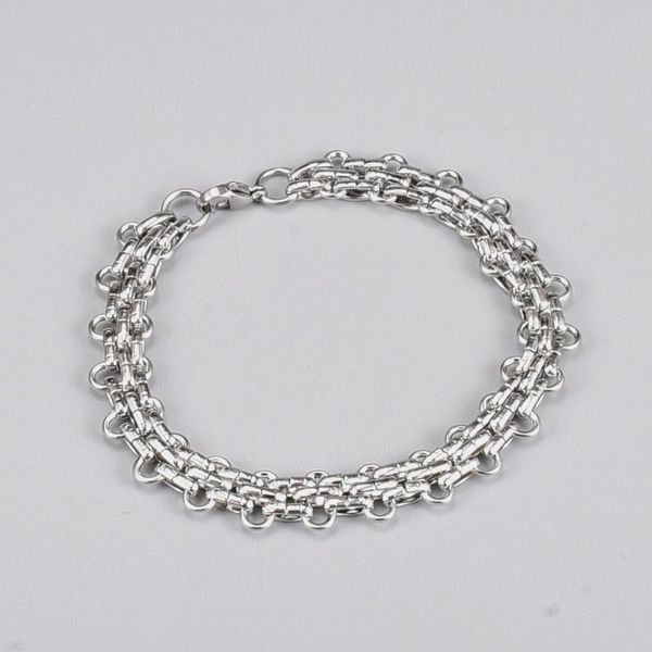 link, chain korean style silver color bracelets women accessories stainless steel double round circel eight bangles wholesale part, Black
link, chain korean style silver color bracelets women accessories stainless steel double round circel eight bangles wholesale part, Black