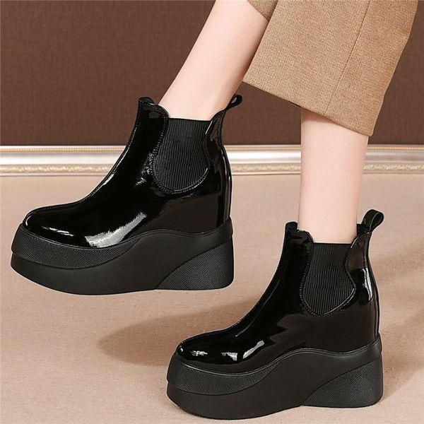 boots 2021 chic shoes women genuine leather wedges high heel motorcycle female round toe fashion sneakers winter warm snow, Black
boots 2021 chic shoes women genuine leather wedges high heel motorcycle female round toe fashion sneakers winter warm snow, Black
