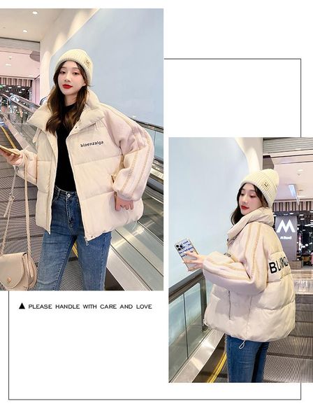 running jackets 2102# women's loose cotton padded clothes in winter sports coat logo design small leather buckle down jacket, Black;red
running jackets 2102# women's loose cotton padded clothes in winter sports coat logo design small leather buckle down jacket, Black;red