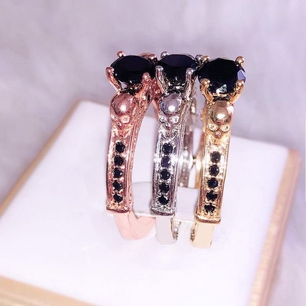 fashion jewelry retro tri-color black gold skull punk style zircon ladies ring personalized simple elegant cluster rings, Golden;silver
fashion jewelry retro tri-color black gold skull punk style zircon ladies ring personalized simple elegant cluster rings, Golden;silver
