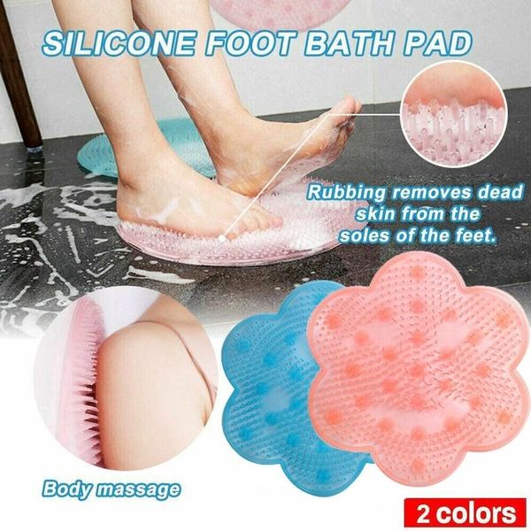soft silicone lazy bath mat shower back brush massage pad suction cup bathroom remover skid cleaning foot mats
soft silicone lazy bath mat shower back brush massage pad suction cup bathroom remover skid cleaning foot mats