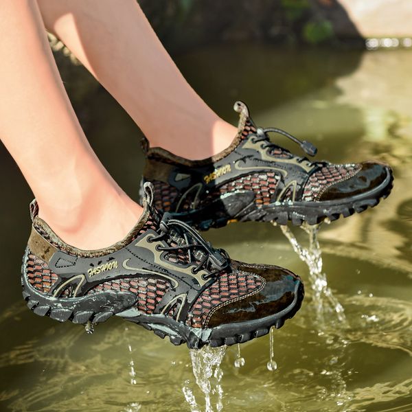 Summer New Arrival Mens Wading Shoes Non Slip Quick-dry Lightweight Wear Resisting Hommes Chaussure Outdoor Hiking Zapatillas, Black
Summer New Arrival Mens Wading Shoes Non Slip Quick-dry Lightweight Wear Resisting Hommes Chaussure Outdoor Hiking Zapatillas, Black