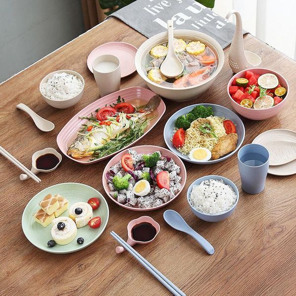 bowls dishes set household tableware wheat straw children's anti-fall plate eating rice bowl spoon cute
bowls dishes set household tableware wheat straw children's anti-fall plate eating rice bowl spoon cute