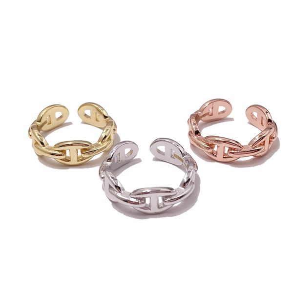 european and american style pig nose japanese opening ring three-color brand-name jewelry stainless steel does not fade and is not allergic, Silver
european and american style pig nose japanese opening ring three-color brand-name jewelry stainless steel does not fade and is not allergic, Silver