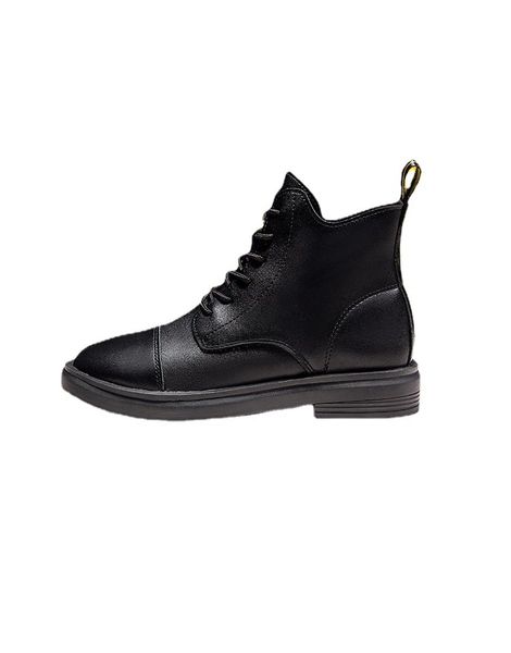 2021autumn and winter round head flat sole short boots british fashion shoes/ dlj72808, Black
2021autumn and winter round head flat sole short boots british fashion shoes/ dlj72808, Black