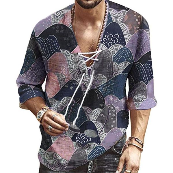 men's t-shirts vintage lace up tee shirts summer fashion casual ethnic digital printing half sleeves streetwear tees homme, White;black
men's t-shirts vintage lace up tee shirts summer fashion casual ethnic digital printing half sleeves streetwear tees homme, White;black