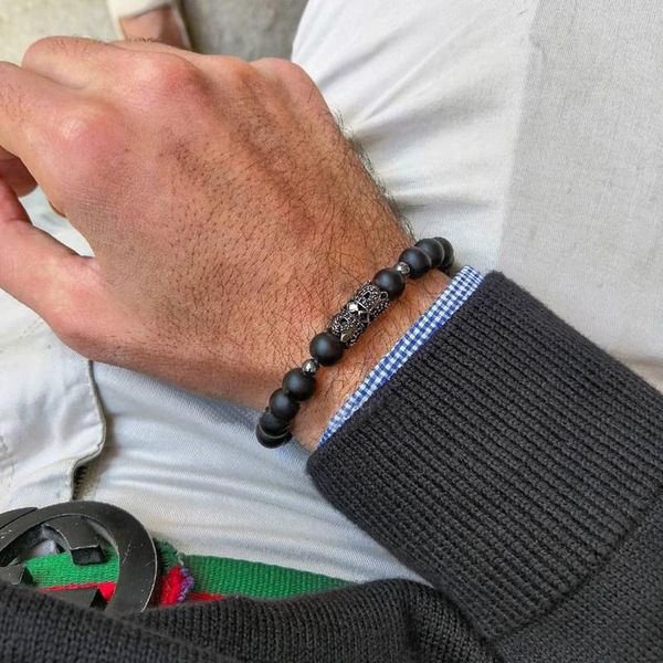charm bracelets temperament handmade hollow tube bracelet for men classic black matte bead strand jewelry git, Golden;silver
charm bracelets temperament handmade hollow tube bracelet for men classic black matte bead strand jewelry git, Golden;silver